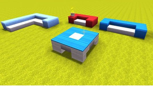 迷你世界:家具制作 沙发,桌子攻略